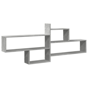 vidaXL Ράφι Τοίχου Γκρι Σκυροδέματος 167,5x18x68cm από Επεξ. Ξύλο 1 τεμ.