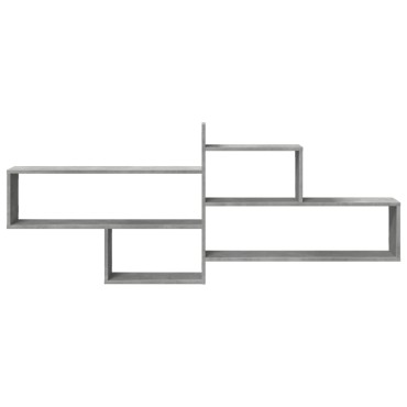 vidaXL Ράφι Τοίχου Γκρι Σκυροδέματος 167,5x18x68cm από Επεξ. Ξύλο 1 τεμ.