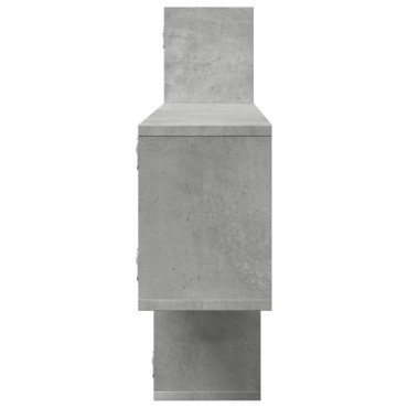 vidaXL Ράφι Τοίχου Γκρι Σκυροδέματος 167,5x18x68cm από Επεξ. Ξύλο 1 τεμ.