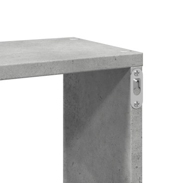 vidaXL Ράφι Τοίχου Γκρι Σκυροδέματος 167,5x18x68cm από Επεξ. Ξύλο 1 τεμ.