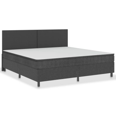 vidaXL Πλαίσιο Κρεβατιού Boxspring Γκρι 200 x 200 εκ. Υφασμάτινο