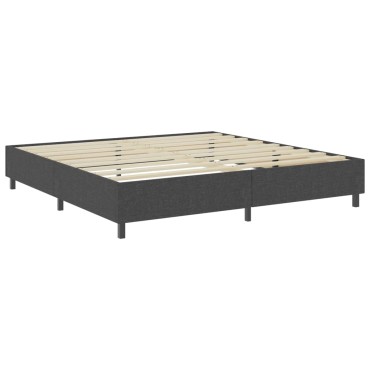 vidaXL Πλαίσιο Κρεβατιού Boxspring Γκρι 200 x 200 εκ. Υφασμάτινο