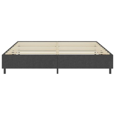 vidaXL Πλαίσιο Κρεβατιού Boxspring Γκρι 200 x 200 εκ. Υφασμάτινο