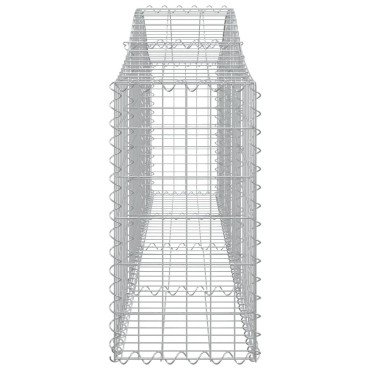 vidaXL Συρματοκιβώτια Τοξωτά 11 τεμ. 200x30x60/80 εκ. Γαλβαν. Ατσάλι