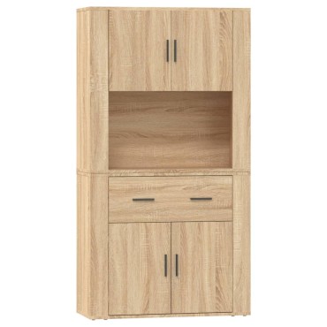 vidaXL Ντουλάπι Sonoma δρυς από Επεξεργασμένο Ξύλο 80x33x70cm 1 τεμ.