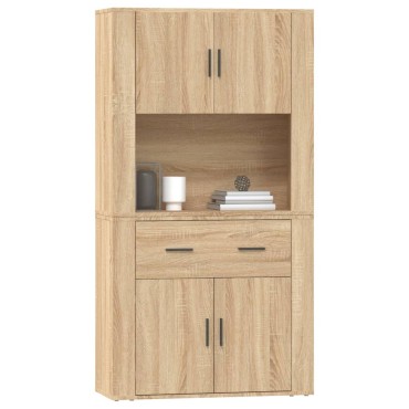 vidaXL Ντουλάπι Sonoma δρυς από Επεξεργασμένο Ξύλο 80x33x70cm 1 τεμ.