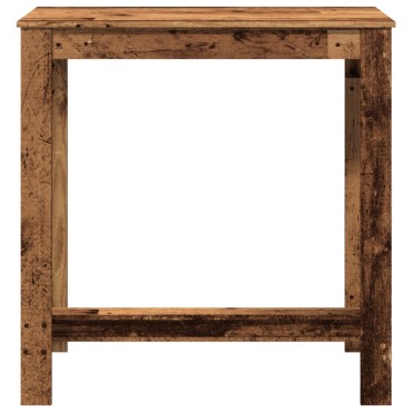 vidaXL Τραπέζι Μπαρ Όψη Παλαιού Ξύλου 102x50x103,5cm Επεξεργ. Ξύλο 1 τεμ.