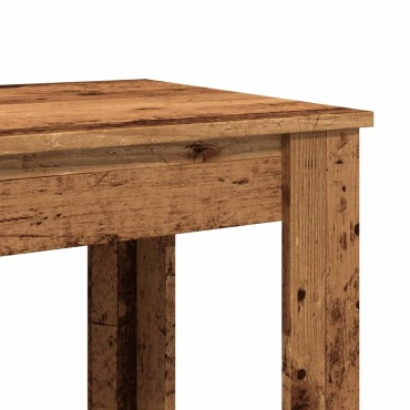vidaXL Τραπέζι Μπαρ Όψη Παλαιού Ξύλου 102x50x103,5cm Επεξεργ. Ξύλο 1 τεμ.