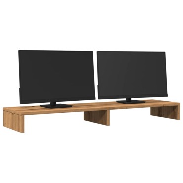 vidaXL Βάση Οθόνης Αρτισιανή Δρυς 100x27x10 εκ. από Επεξ. Ξύλο