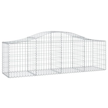 vidaXL Συρματοκιβώτια Τοξωτά 50 τεμ. 200x50x60/80 εκ. Γαλβαν. Ατσάλι