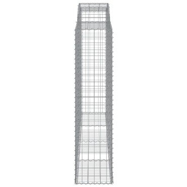 vidaXL Συρματοκιβώτια Τοξωτά 5 τεμ. 300x50x200/220 εκ. Γαλβαν. Ατσάλι