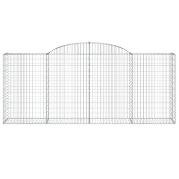 vidaXL Συρματοκιβώτια Τοξωτά 30 τεμ. 300x50x120/140 εκ. Γαλβαν. Ατσάλι