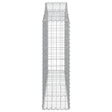 vidaXL Συρματοκιβώτια Τοξωτά 40 τεμ. 200x30x100/120 εκ. Γαλβαν. Ατσάλι