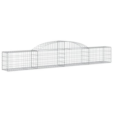 vidaXL Συρματοκιβώτια Τοξωτά 11 τεμ. 300x30x40/60 εκ. Γαλβαν. Ατσάλι