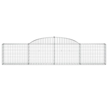 vidaXL Συρματοκιβώτια Τοξωτά 25 τεμ. 300x30x60/80 εκ. Γαλβαν. Ατσάλι