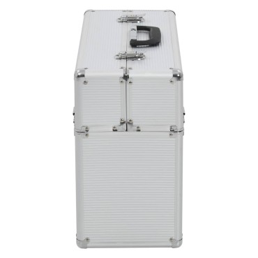 vidaXL Εργαλειοθήκη 47x36x20 εκ. Ασημί Αλουμινίου