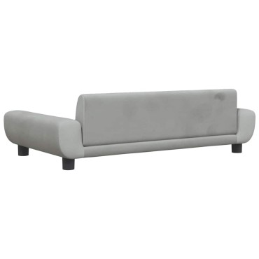 vidaXL Κρεβάτι Σκύλου Ανοιχτό Γκρι 100 x 54 x 33 εκ. Βελούδινο