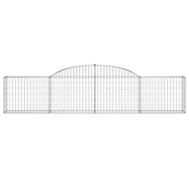vidaXL Συρματοκιβώτια Τοξωτά 30 τεμ. 300x30x60/80 εκ. Γαλβαν. Ατσάλι
