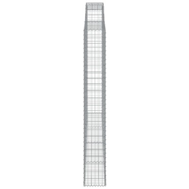 vidaXL Συρματοκιβώτια Τοξωτά 3 τεμ. 300x30x220/240 εκ. Γαλβαν. Ατσάλι