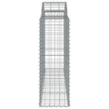 vidaXL Συρματοκιβώτια Τοξωτά 50 τεμ. 200x50x120/140 εκ. Γαλβαν. Ατσάλι