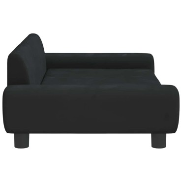 vidaXL Κρεβάτι Σκύλου Μαύρο 100 x 54 x 33 εκ. Βελούδινο