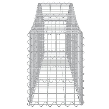 vidaXL Συρματοκιβώτια Τοξωτά 12 τεμ. 200x30x40/60 εκ. Γαλβαν. Ατσάλι