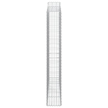 vidaXL Συρματοκιβώτια Τοξωτά 3 τεμ. 200x30x200/220 εκ. Γαλβαν. Ατσάλι