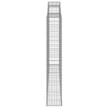vidaXL Συρματοκιβώτιο Τοξωτό 300x30x180/200εκ. από Γαλβανισμένο Χάλυβα