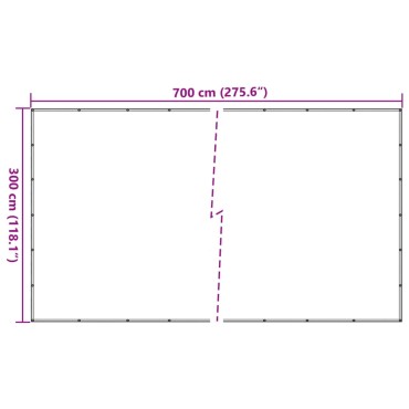 vidaXL Δίχτυ Συγκράτησης Φορτίου Μαύρο 3 x 7 μ. από HDPE