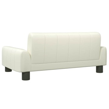 vidaXL Κρεβάτι Σκύλου Κρεμ 70 x 45 x 30 εκ. από Συνθετικό Δέρμα