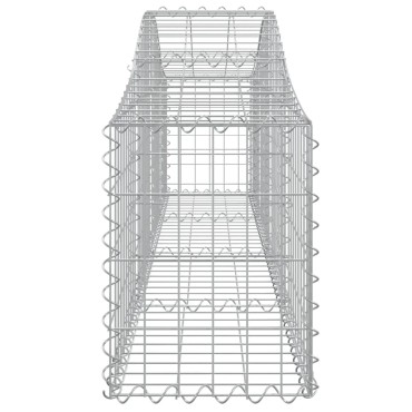 vidaXL Συρματοκιβώτια Τοξωτά 5 τεμ. 200x30x40/60 εκ. Γαλβαν. Ατσάλι