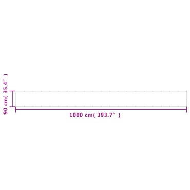 vidaXL Διαχωριστικό Βεράντας Taupe 90x1000εκ 100% Πολ. Ύφασμα Oxford