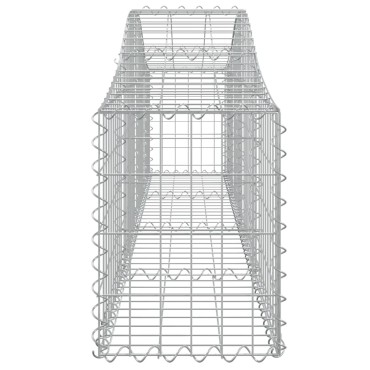 vidaXL Συρματοκιβώτια Τοξωτά 8 τεμ. 200x30x40/60 εκ. Γαλβαν. Ατσάλι