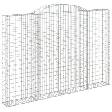 vidaXL Συρματοκιβώτιο Τοξωτό 300x30x200/220εκ. από Γαλβανισμένο Χάλυβα