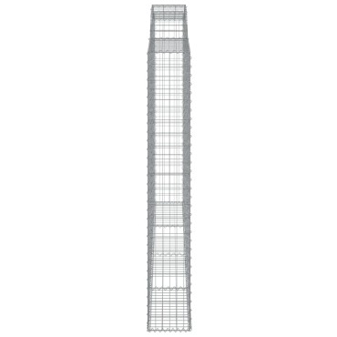vidaXL Συρματοκιβώτιο Τοξωτό 300x30x200/220εκ. από Γαλβανισμένο Χάλυβα