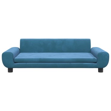 vidaXL Κρεβάτι Σκύλου Μπλε 100 x 54 x 33 εκ. Βελούδινο