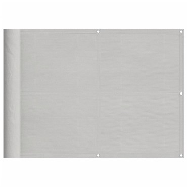 vidaXL Διαχωριστικό Βεράντας Αν.Γκρι 75x1000εκ 100% Πολ. Ύφασμα Oxford
