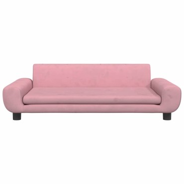 vidaXL Κρεβάτι Σκύλου Ροζ 100 x 54 x 33 εκ. Βελούδινο