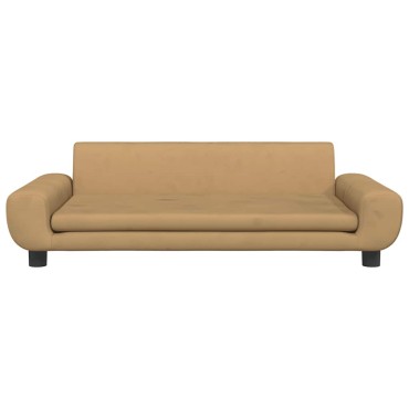 vidaXL Κρεβάτι Σκύλου Καφέ 100 x 54 x 33 εκ. Βελούδινο