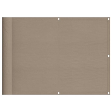 vidaXL Διαχωριστικό Βεράντας Taupe 75x700εκ 100% Πολ. Ύφασμα Oxford