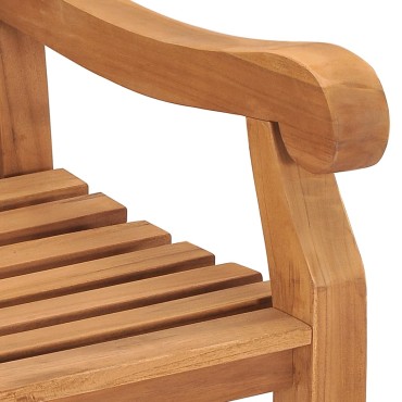 vidaXL Παγκάκι Κήπου από Μασίφ Ξύλο Teak 228x69x92cm 1 τεμ.