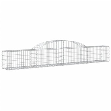 vidaXL Συρματοκιβώτια Τοξωτά 13 τεμ. 300x30x40/60 εκ. Γαλβαν. Ατσάλι