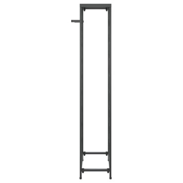 vidaXL Ραφιέρα Κρασιών 27 Μπουκ. Μαύρη 34x18x100cm Σφυρήλατο Σίδερο 1 τεμ.