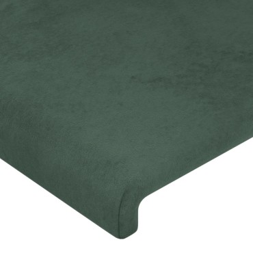 vidaXL Κεφαλάρι με Πτερύγια Πράσινο 83x23x118/128cm Βελούδινο 1 τεμ.