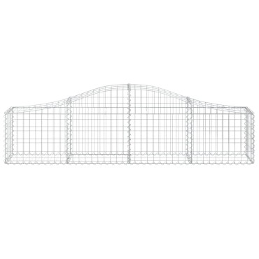 vidaXL Συρματοκιβώτια Τοξωτά 14 τεμ. 200x30x40/60 εκ. Γαλβαν. Ατσάλι