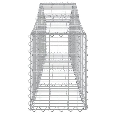 vidaXL Συρματοκιβώτια Τοξωτά 14 τεμ. 200x30x40/60 εκ. Γαλβαν. Ατσάλι