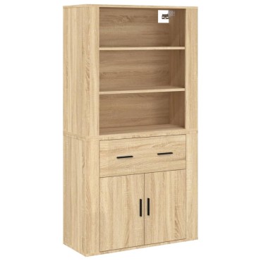 vidaXL Ντουλάπι Sonoma δρυς από Επεξεργασμένο Ξύλο 80x33x70cm 1 τεμ.