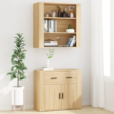 vidaXL Ντουλάπι Sonoma δρυς από Επεξεργασμένο Ξύλο 80x33x70cm 1 τεμ.