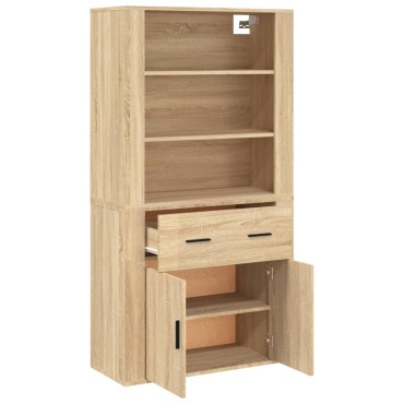 vidaXL Ντουλάπι Sonoma δρυς από Επεξεργασμένο Ξύλο 80x33x70cm 1 τεμ.