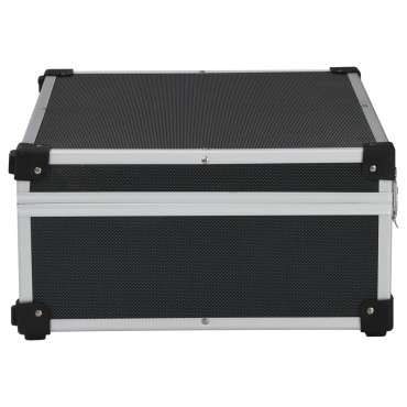 vidaXL Βαλίτσα Εργαλείων Μαύρη 46 x 33 x 16 εκ. Αλουμινίου